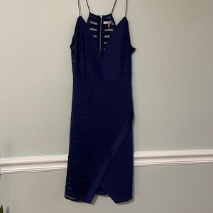 Dark royal blue dress. Charlotte Russe brand. Tiny straps. Size small
